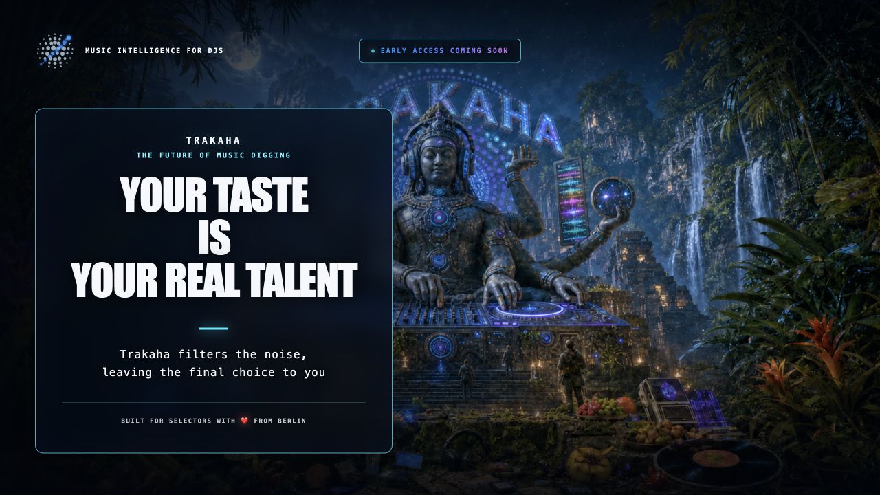Trakaha website preview: Your taste is your real talent